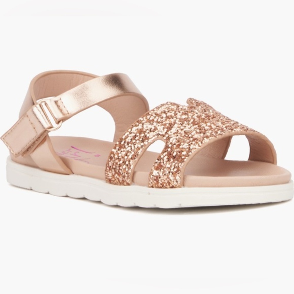 NEWโฆOlivia Miller Glitter Girlsโ Sandals